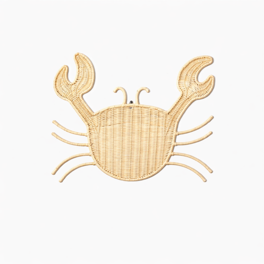 Rotan wanddecoratie Krab